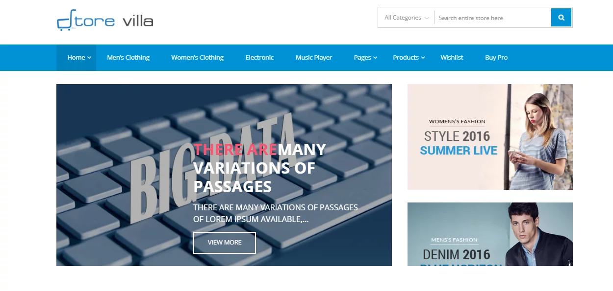 StoreVilla - Best E-commerce and WooCommerce WordPress Themes and Templates