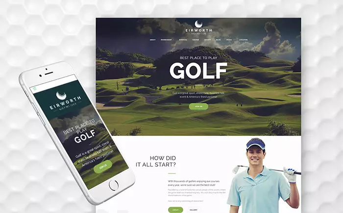 Eirworth - Golfing Club Responsive WordPress Theme