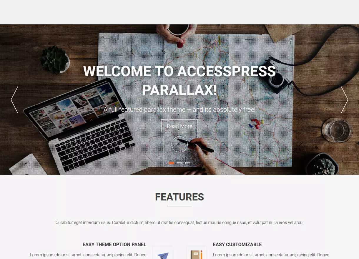 AccessPress Parallax-Best Free One page WordPress Themes