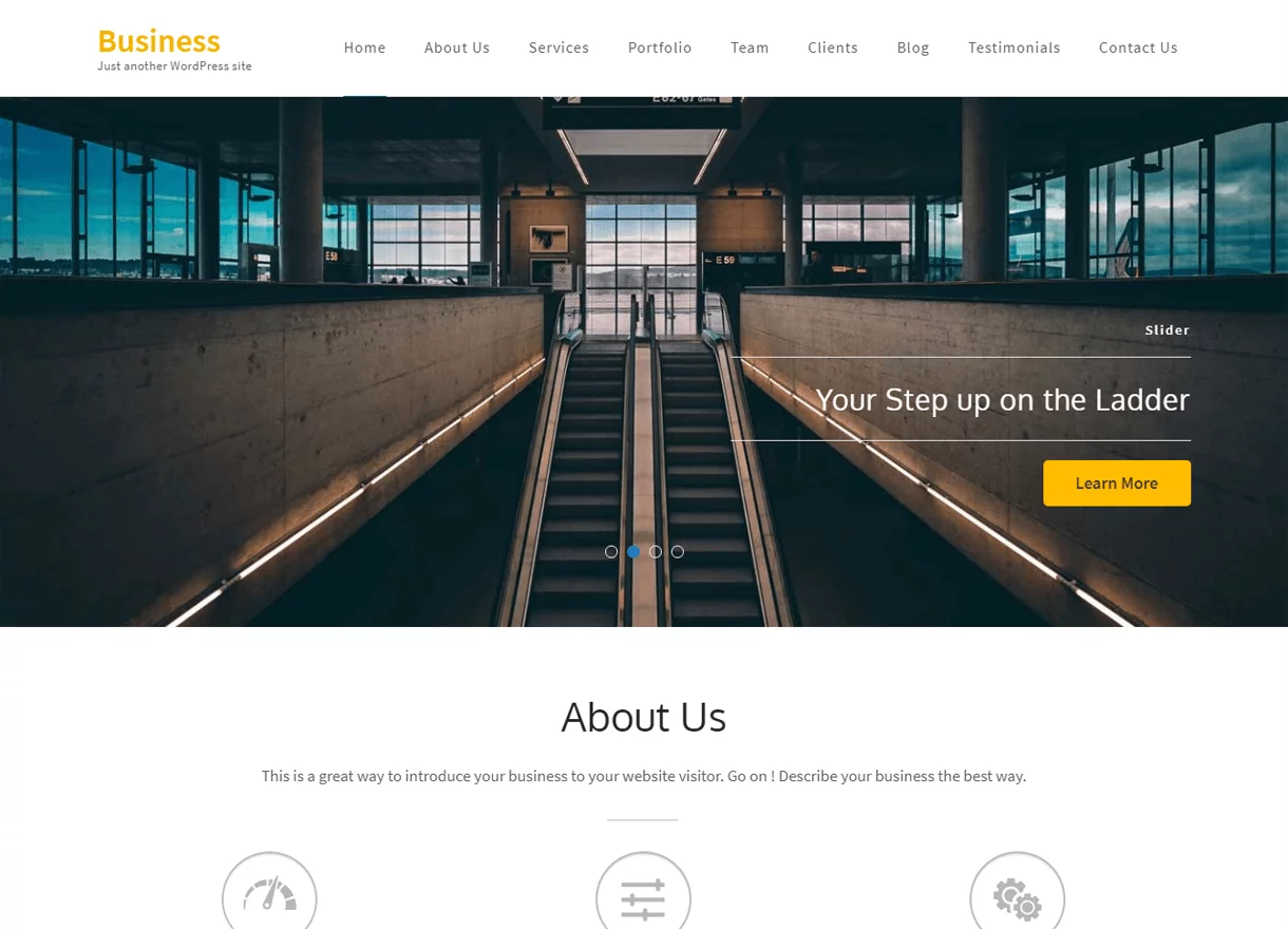Business One Page-Best Free One page WordPress Themes