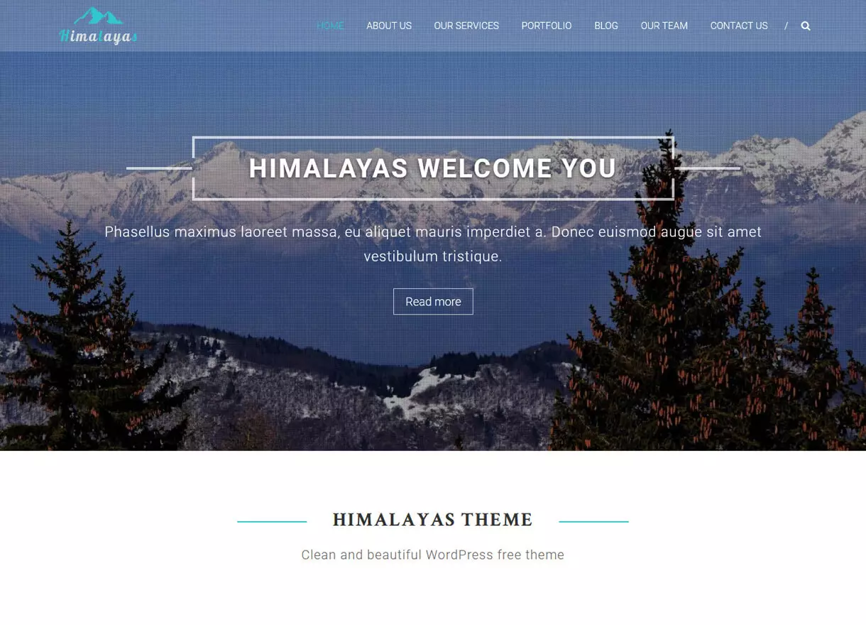 Himalayas-Best Free One page WordPress Themes
