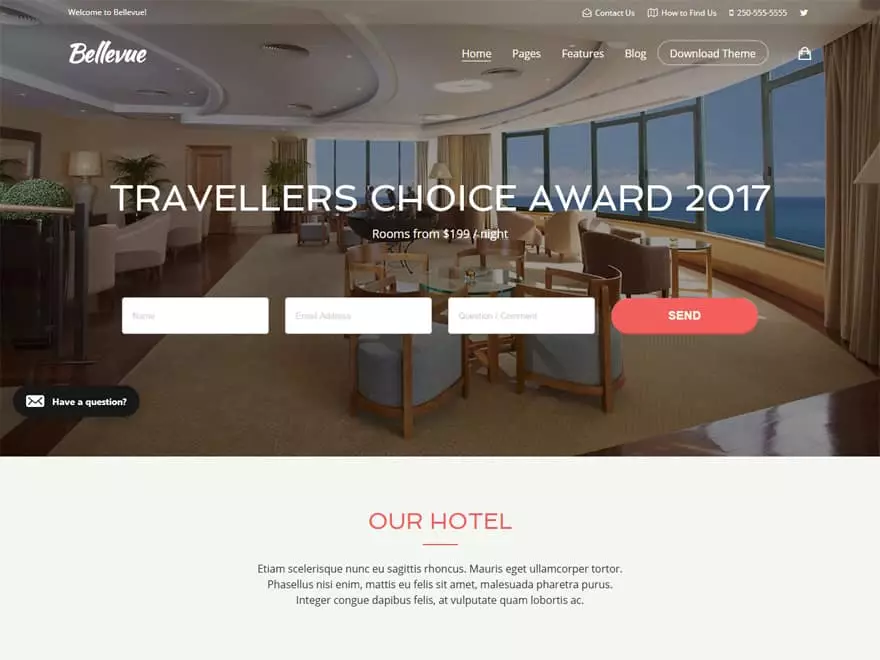 Bellevue - WordPress Hotel and Resort Themes