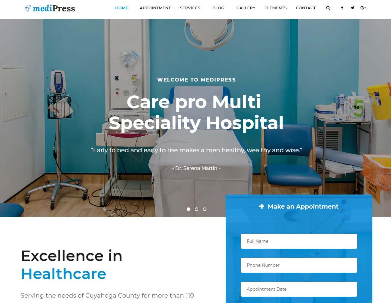 MediPress - Premium Medical WordPress Theme