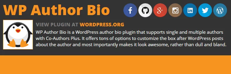Free WordPress Author Bio Box Plugin: WP Author Bio