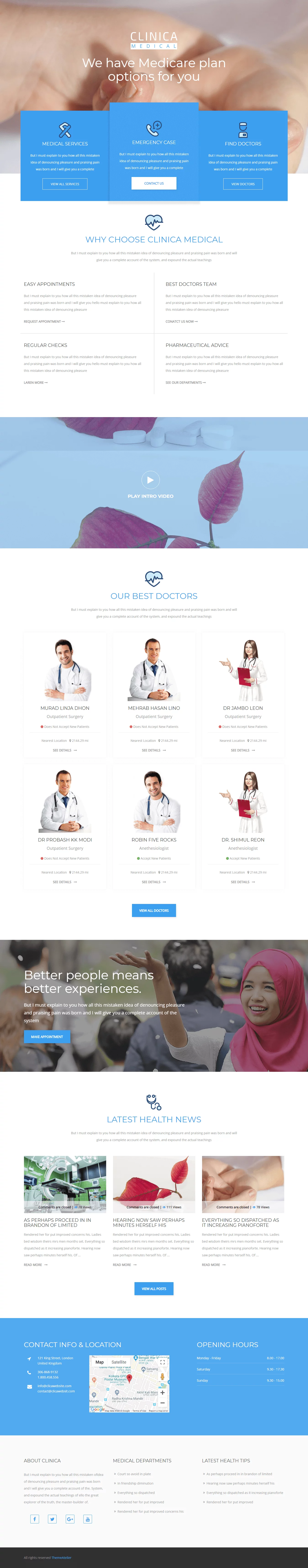Clinica - Best Premium Responsive WordPress Themes