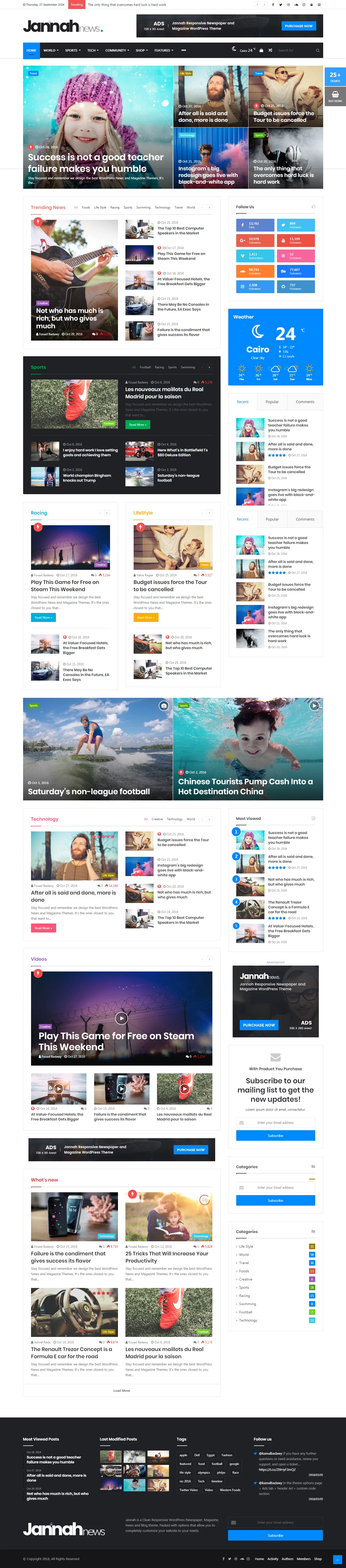 Jannah News - Best Premium Adsense Optimized WordPress Theme