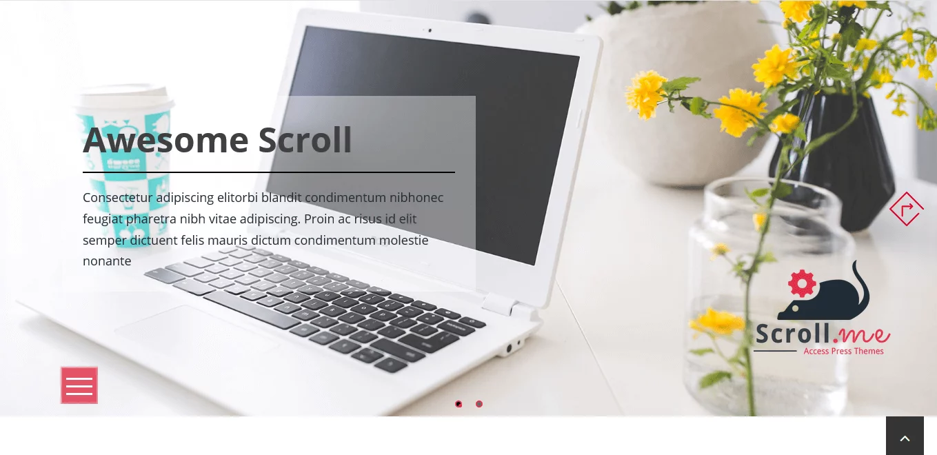 ScrollMe - Best Free Parallax WordPress Themes