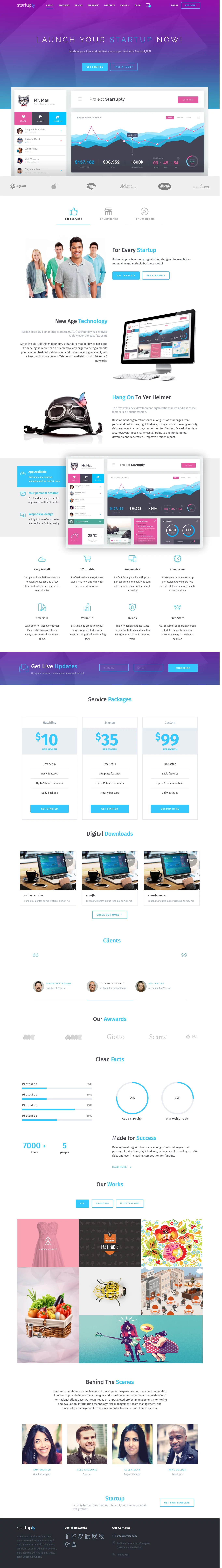Startuply - Best Premium Coming Soon and Under Construction WordPress Themes and Templates 