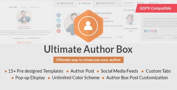 Responsive Post/Article Author Section Plugin for WordPress - Ultimate Author Box