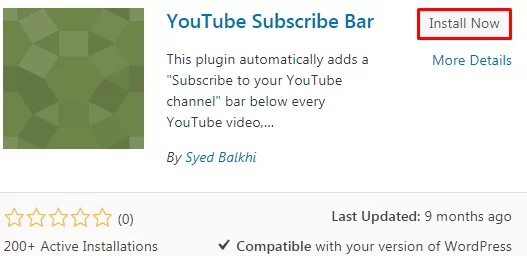 Add YouTube Subscribe Button in WordPress.