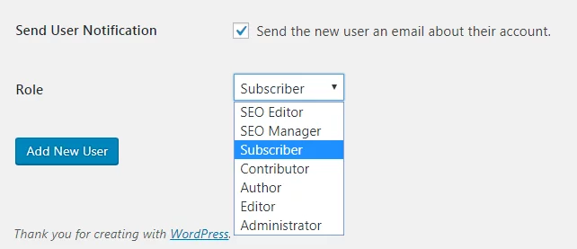 Add a New WordPress Admin User.