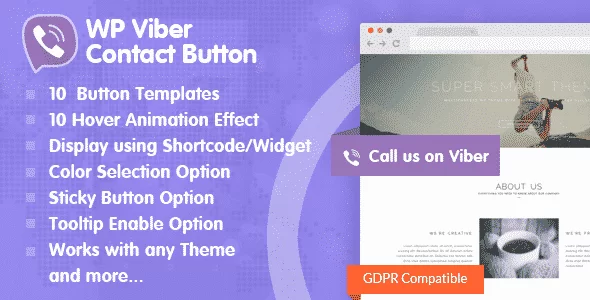 Best WordPress Viber Button Plugin: WP Viber Contact Button