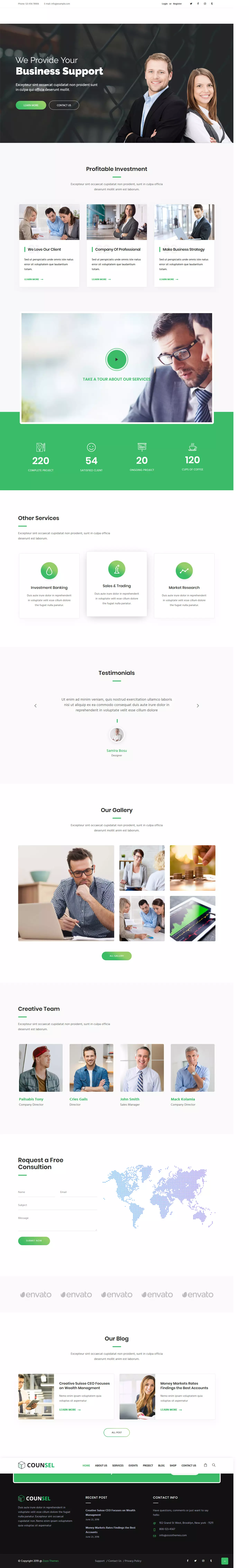 Counsell - Best Premium Consulting WordPress Theme