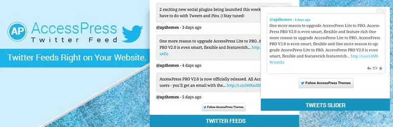 Best Free WordPress Twitter Feed Plugins: AccessPress Twitter Feed