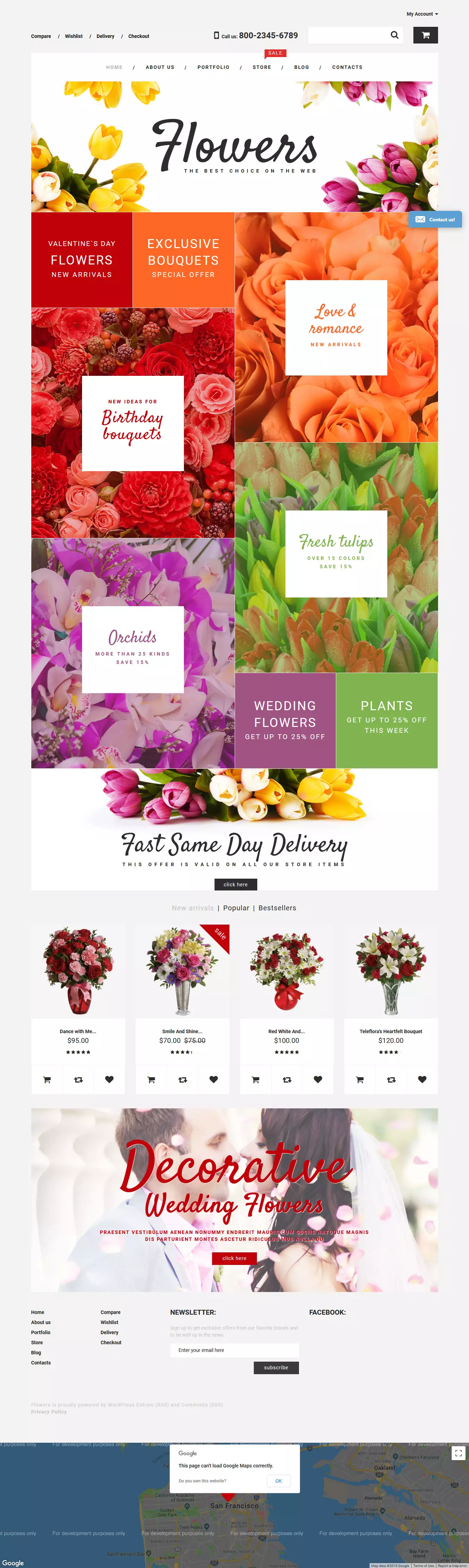 Flower Shop - Best Premium Florist and Floriculture WordPress Theme