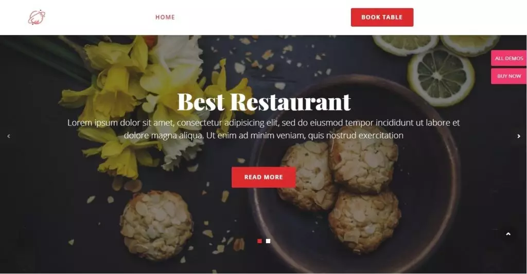 cosmoswp restaurant free wordpress theme - hotel websites templates