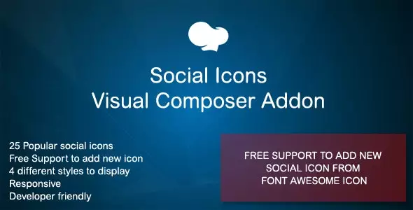 Social Icons Visual Composer Addon