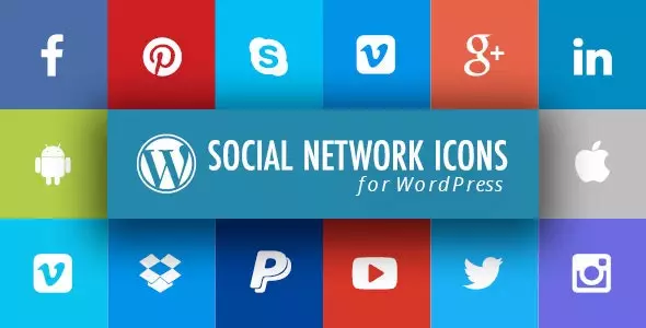 WordPress Social Network Icons Plugin with Layout Builder