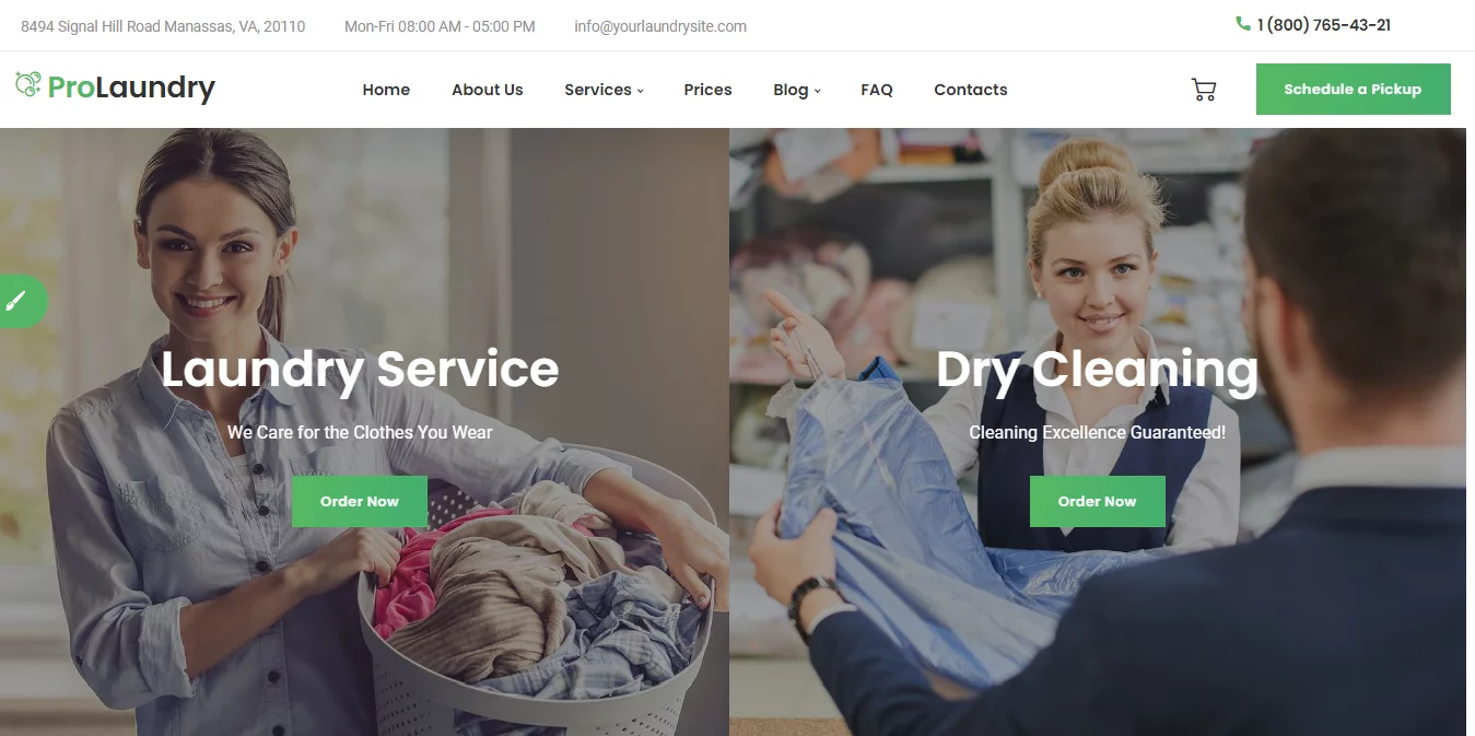 Laundry - Best WordPress Cleaning Service Theme
