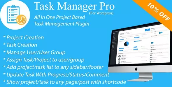 Task Manager Pro - Best WordPress Project Management Plugin - project manager wordpress