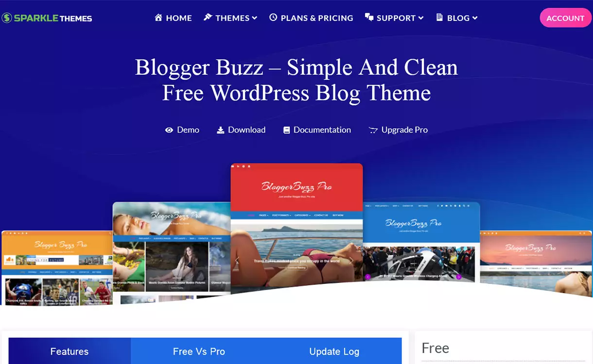 Bloggeer Buzz Free WordPress Theme