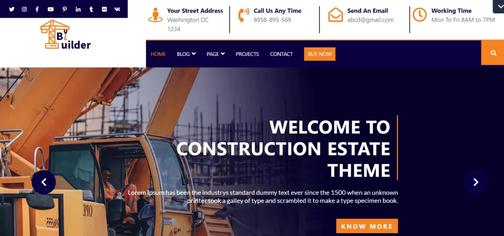 VW Construction Estate - Free Home Rental and Property WordPress Themes