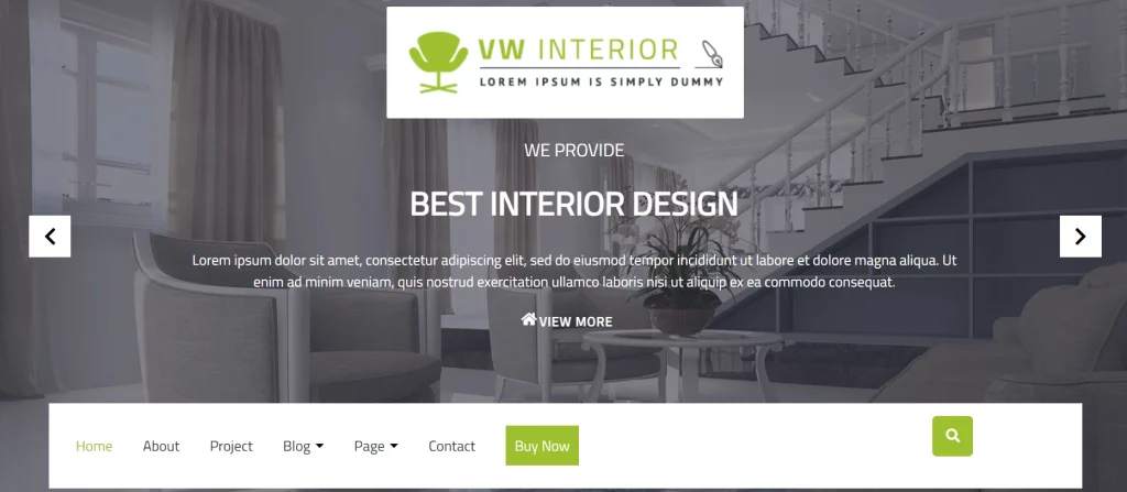VW Interior Design - Best Free Architecture WordPress Theme