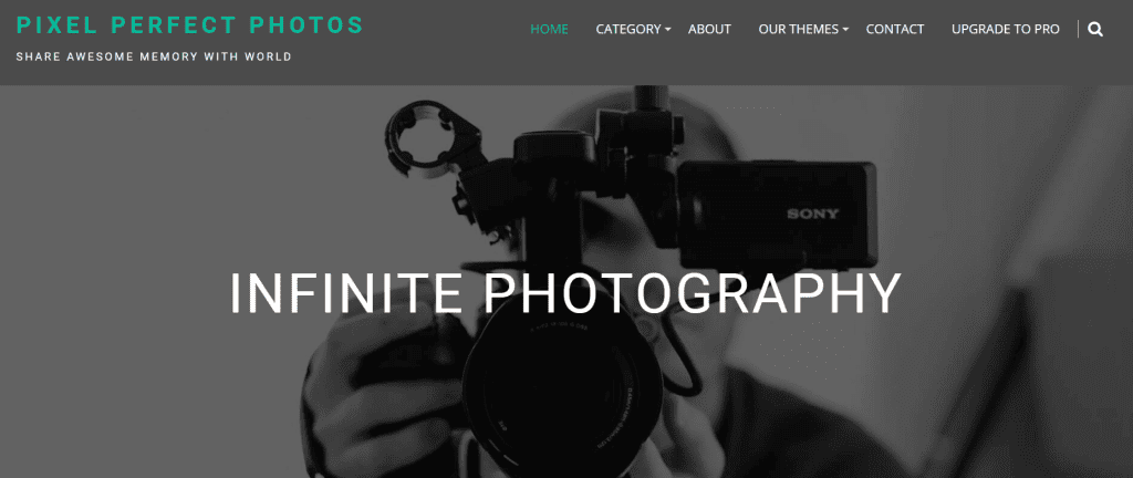 Infinite Photography - Best Photography WordPress Theme