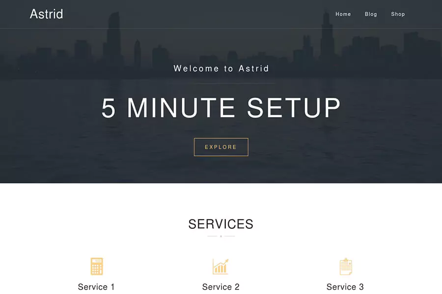 Astrid - free WordPress theme