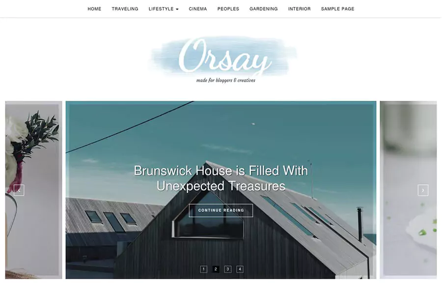 Orsay - free WordPress theme